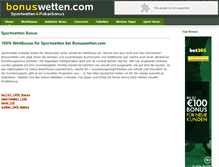 Tablet Screenshot of bonuswetten.com